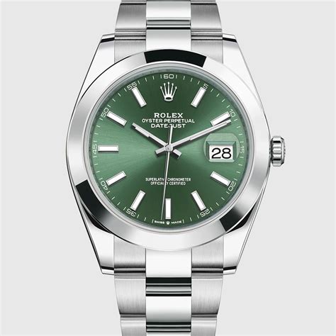 rolex datejust 41 mint green|Rolex Datejust 126300 41mm.